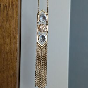 Elegant Gold and Silver Pendant Necklace